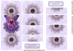 Dl Lilac Sitting Fairy