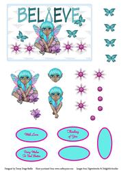 Teal Believe Fairy
