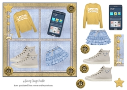 Mustard Denim Girl 
