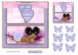 New Baby Girl in Lilac - Ethnic 1