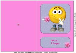 Sorry - I Forgot