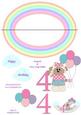 4th Sheep Birthday Wobble Card