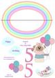 5th Sheep Birthday Wobble Card
