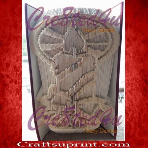 Christmas Candle combi cut and fold pattern great Xmas gift or decoration with free combi cut and fold tutorial