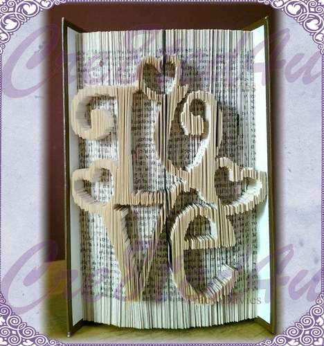 Love outie cut and fold pattern