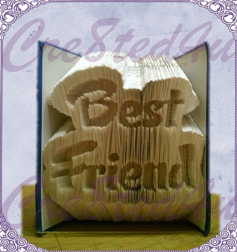 Best Friend Bubble style word combi pattern plus free tutorial Perfect gift