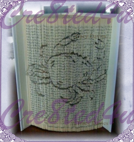 Crab cut and fold book folding pattern with free tutorial