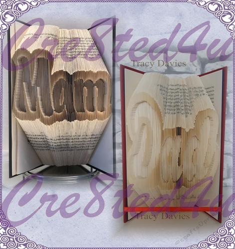 Mam and Dad combi cut and fold PATTERN SET Save money buying set perfect for Mothers day Fathers day Birthday Christmas with free tutorial