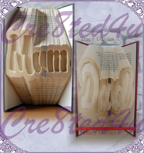 Mum and Dad combi cut and fold PATTERN SET Save money buying set perfect for Mothers day Fathers day Birthday Christmas with free tutorial
