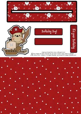 Little Monkeys Pirate Adventure Slider Card