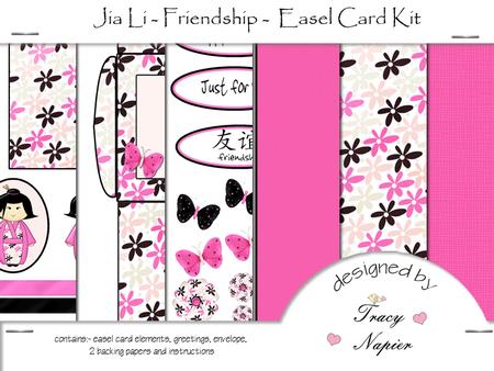 Jia Li Friendship Easel Card Kit