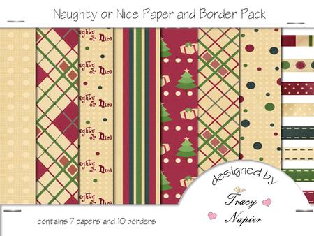 Naughty or Nice Papers and Borders
