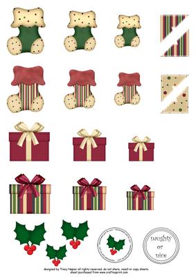 Naughty or Nice Embellishments