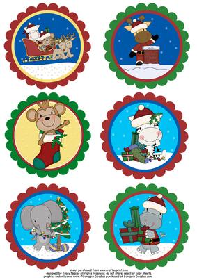 Jungle Fun Christmas Toppers