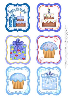 Birthday Toppers - Blue