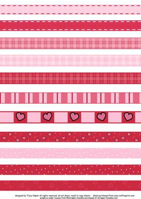 Tweet Valentine Ribbons and Borders