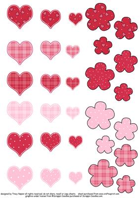 Tweet Valentine Embellishements