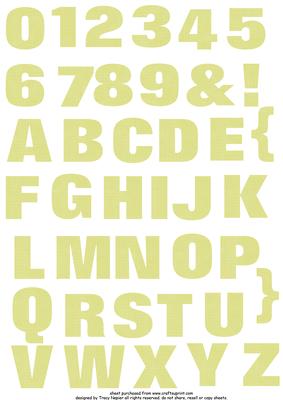 Strawberry Garden Alphabet and Number Set 2