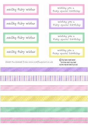 Fairy Wishes Ribbons and Greeting