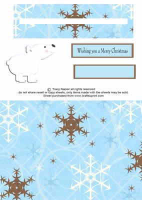 Polar Bear Slider Card