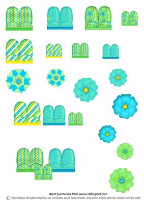 Come Rain or Sine Embellishement Sheet