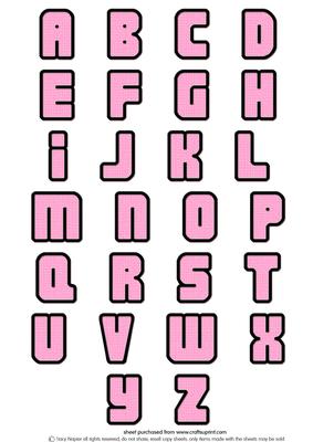 Bags of Style Alphabet Set 1
