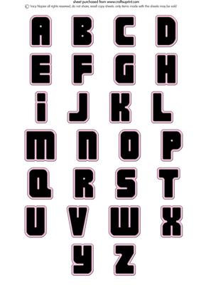 Bags of Style Alphabet Set 2