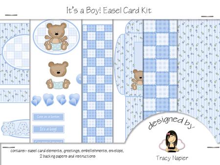 It's a Boy! Easel Card Kit