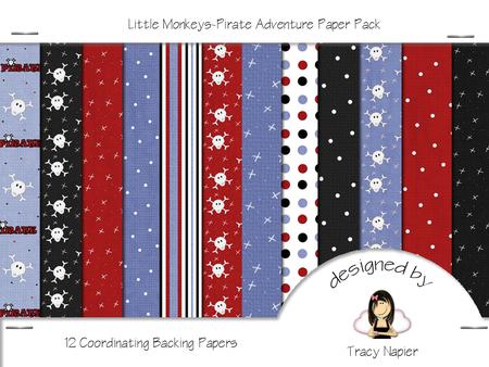 Little Monkeys Pirate Adventure Paper Pack