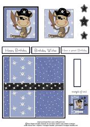 Little Monkeys Pirate Adventure Quick Card