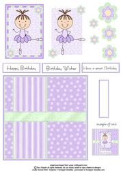 Bella Ballerina Quick Card