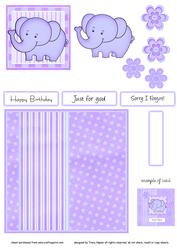 Baby Ellie and Family Quick Card
