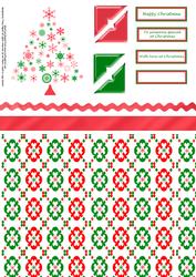 Winter Tree Mini Set Red & Green