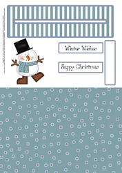 Snowman Slider Card