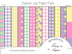 Easter Joy Backing Papers