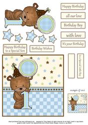 Birthday Bear Card - First