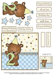 Birthday Bear Quick Card - Second