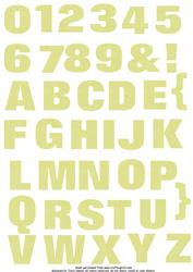 Strawberry Garden Alphabet and Number Set 2