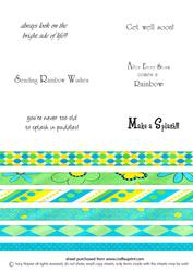 Come Rain or Shine Greetings and Ribbons