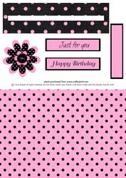Bags of Style Flower Slider Card