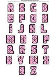 Bags of Style Alphabet Sheet 3