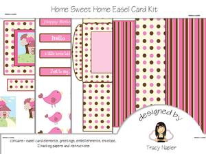 Home Sweet Home Easel Card Kit