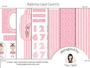 Ballerina Easel Card