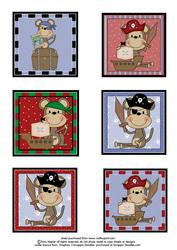 Little Monkeys Pirate Adventure Topper Set