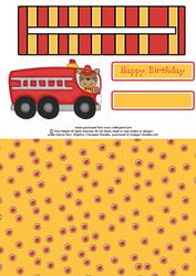Fire Bear Slider Card