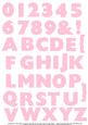 Tweet Valentine Alphabet and Numbers 2