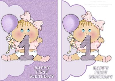 Lilac Girl First Birthday