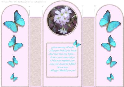 Blue Butterfly Fold