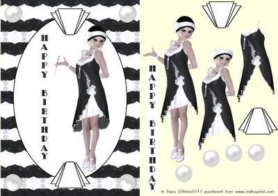 Lady Black and White
