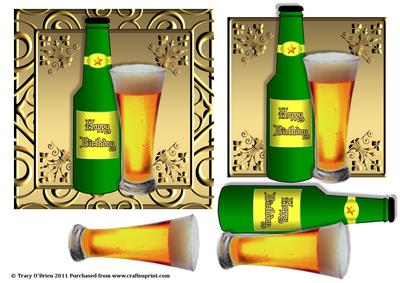 Glass Beer Birthday